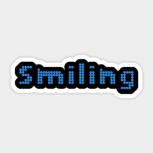 Face Mask Smiling LED Design Sticker